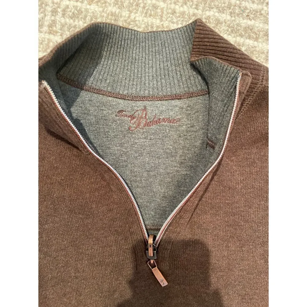 Men’s TOMMY BAHAMA 1/4 Zip Pullover Sweater Sz XL